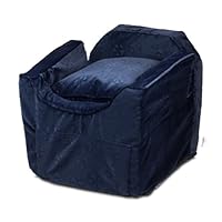 Snoozer Luxury II Lookout Pet Car Seat, Small, Navy Mutt
