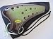 Utopia Ceramic Ocarina Dark Brownie & Praieri Green w. Dual (2) Voicing Hole Alto C Key / 2 Octave Chromatic Range Ceramic Ocarina - High temperature Kiln Treated good Hardness Endurability