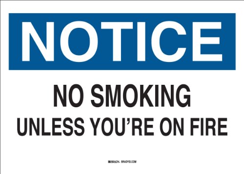 Brady 38065 Plastic Funny Sign, 7
