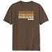T-Shirt Brown  Unalaska Retro Color  Alaska Usa City