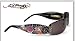ED HARDY EHS 020 SKULL BUTTERFLIES BLACK RIMLESS METAL SWAROSKI SUNGLASSES