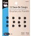 Dritz(R) Black Sew-On Snaps - Size 4/0 12/Pkg