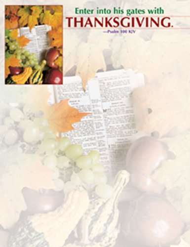 Thanksgiving/Enter Into His Gates with Thanksgiving Letterhead 2008 (Package of 50)