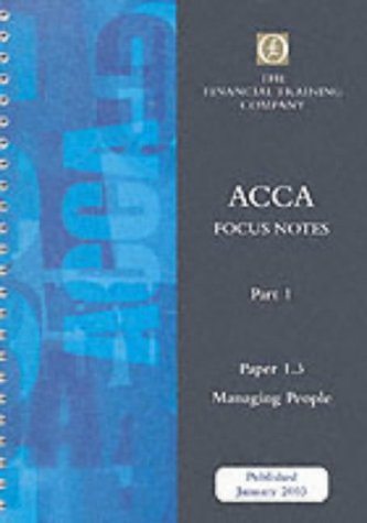 Acca Part 1: Paper 1.3 - Managing People: Focus Note