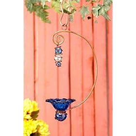 SohoDecor Blue Dangler Butterfly Feeder