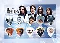 THE BEATLES Lennon, McCartney, Harrison, Ringo Signed 500 Limited Edition Guitar Pick Set Display
