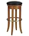 30in Bar Stool with Upholstered Swivel Top - Cottage Oak