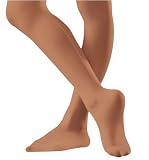 Adult Mesh Sheer Professional Footed Tights with Seam - 32