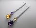18k White Gold Diamond and Semipr Palmiero Jewellry Design Earrings