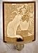 Cat with Flowers Porcelain Lithophane Curved Night Light
