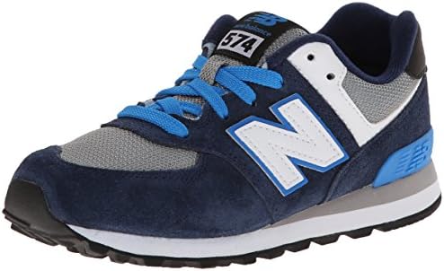 New Balance KL574 Pre Lace-Up Running Shoe,Blue/Grey,10.5 M US Little Kid