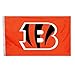 Fremont Die NFL Cincinnati Bengals 3' x 5' Flag with Grommets, 3 x 5-Foot, Logo