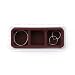 Jewelry : Mini 3 Compartment Jewelry Organizer in Burgundy by Neatnix