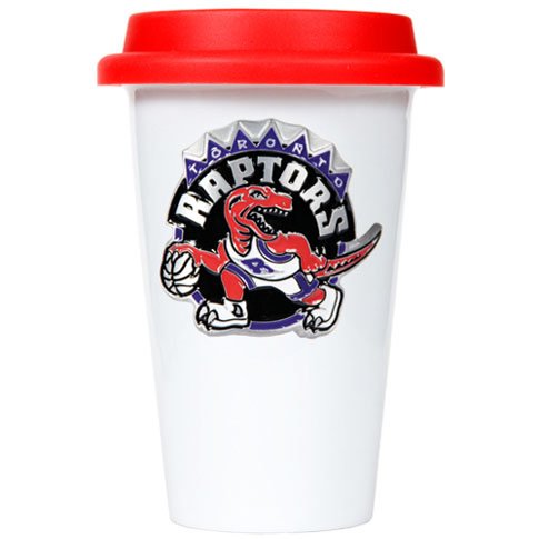 Toronto Raptors Ceramic Travel Cup (Team Color Lid)