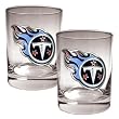 NFL Tennessee Titans Two Piece Rocks Glass Set - Primary Logo