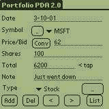 Portfolio PDA downloadable Software