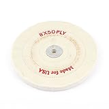 uxcell 磨く車輪　　　200×15mm　50個　176g　、コットンブレンド　12mm穴