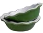Emile Henry Vert Green 5-Inch Individual Pie Dishes, Set of 2