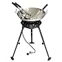 Eastman Outdoors 37225 22-Inch Stainless-Steel Wok Kit with Burner, Spoon, Skimmer, and Spatula