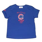 Majestic Infant Baby MLB Chicago Cubs My First Tee T-Shirt - Blue (Size: 6-9)