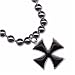 Iron Cross Large Ball Chain Necklace Image