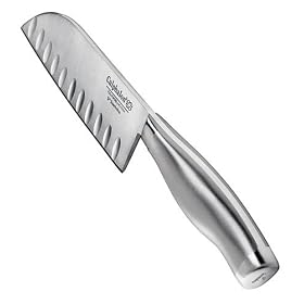 Click here to buy Calphalon Contemporary Stainless-Steel 5-Inch Santoku Knife by Calphalon.