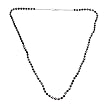 Sterling Silver Amethyst Knotted Necklace - Purple ( 40" )