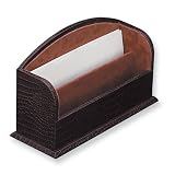 Brown Leather Letter Rack