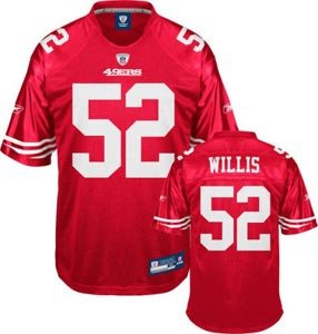 Patrick Willis San Francisco 49ers Red Reebok Replica Jersey - XL