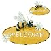 Welcome Sign Decorative Garden Stake - Bumble Bees by Regal Gift