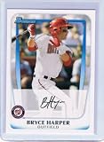 2011 Bowman Prospects Baseball Card # BP1 Bryce Harper RC - Washington Nationals (RC - Rookie Card) MLB Trading Card in Screwdown Case