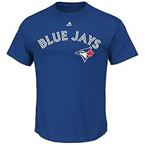 MLB Men's Team Wordmark II Cotton Crew Neck T-Shirt (Small, Toronto Blue Jays)
