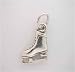 Silver ICE SKATE CHARM skating WOW