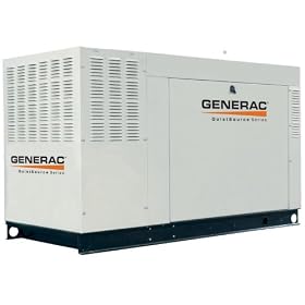 Generac QT04824ANAN QuietSourceSeries 48,000 Watt Liquid-Cooled Propane/Natural Gas Powered Home Automatic Standby Generator with Aluminum Enclosure (Non-CARB Compliant)