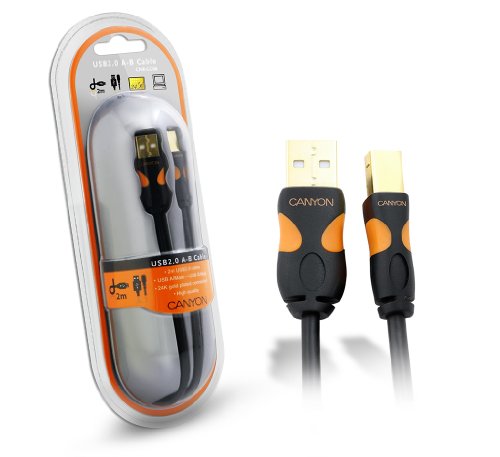 Canyon CNR-CC06 Computerkabel USB A-Stecker zu USB-B-Stecker 2 m