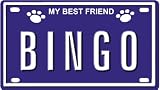 4197ONo5ZjL. SL160  BINGO Dog Name Plate for Dog House. Over 400 Names Availaible. Type in Name Dog Plate in Search. Your Dog Name will show up.