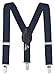 Sportoli® Kids Baby Adjustable Elastic Solid, Striped, and Polka Dot Suspenders - Navy (26 Inch)