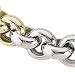 Two Tone Men's Hollow Link Bracelet