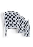 Checkered Flag Race Car Shoe Clip Shoe Accessories (Standard-1)