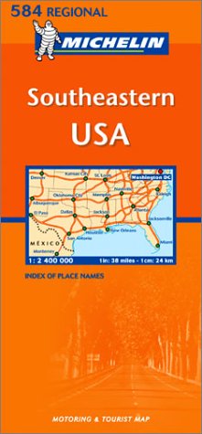 City Travel Guides Discounted  Livres : Carte routière : Southeastern USA, N° 11584 (en anglais)