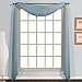 Luxury Discounts Beautiful Elegant Solid Sheer Scarf Valance Topper Long Window Treatment Scarves (55