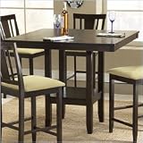 Hillsdale Arcadia Square Counter Height Casual Dining Table in Espresso Finish