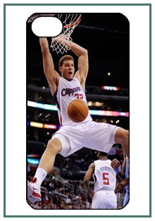Blake Griffin LA Los Angeles Clippers NBA iPhone 4 iPhone4 Black Designer Hard Case Cover Protector Bumper