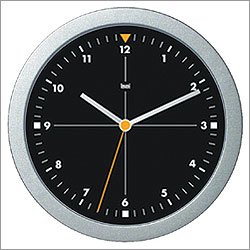 Bai Design BAI.814.FB Studio Modern Wall Clock in Formula 1 Black