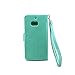 IZENGATE HTC One M8 (2014) Wallet Case - Executive Premium PU Leather Flip Cover Folio with Stand (Mint)