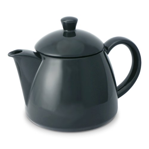 FORLIFE Acorn Teapot with Basket Infuser, 30-Ounce, Black Graphite On Sale