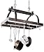 Rectangle Pot Rack with Center Bar By Enclume