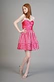 Fuchsia Strapless Dresses by Betsey Johnson