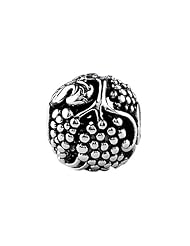 SilveRado (tm) MS611 Sterling Silver Focal Grape Bead / Charm