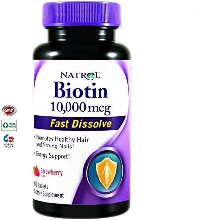 Vitaminas Para La Perdida Del Cabello- 10,000mcg - 60 Tabletas - Crecen y Fortalecen El Pelo ...